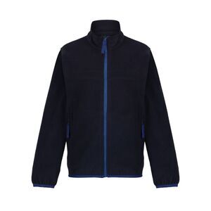 Regjun Boys Microfleece Full Zip Fleece Jacket / Navy/New Royal